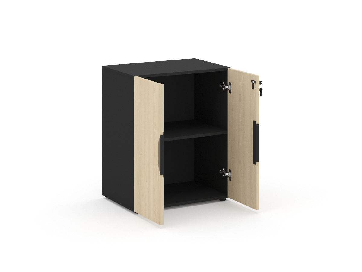 Librero de 1 Entrepaño con Puertas