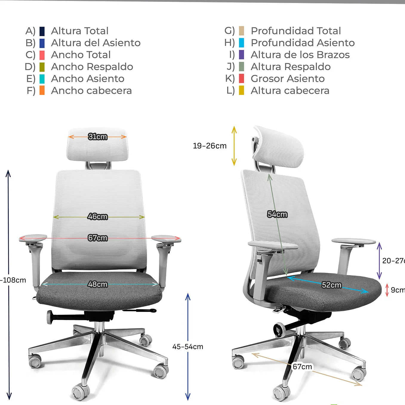 Silla Ejecutiva Premium Oslo Gr