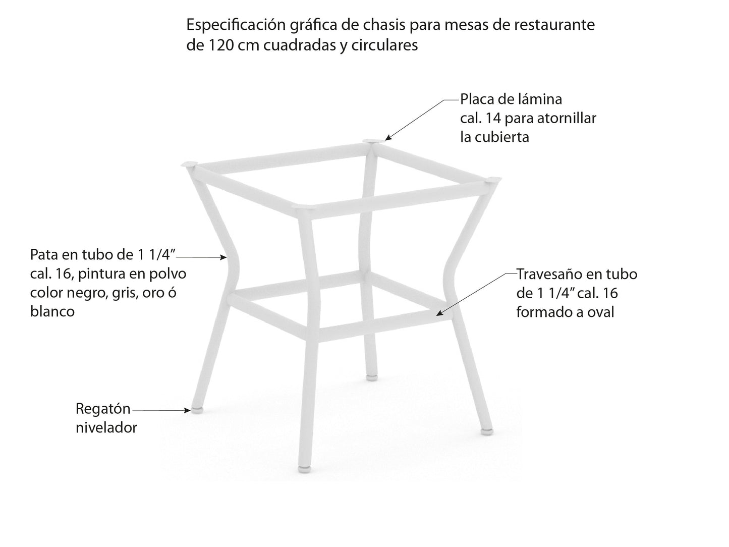 Chasis Base de 4 Puntas C44P6855