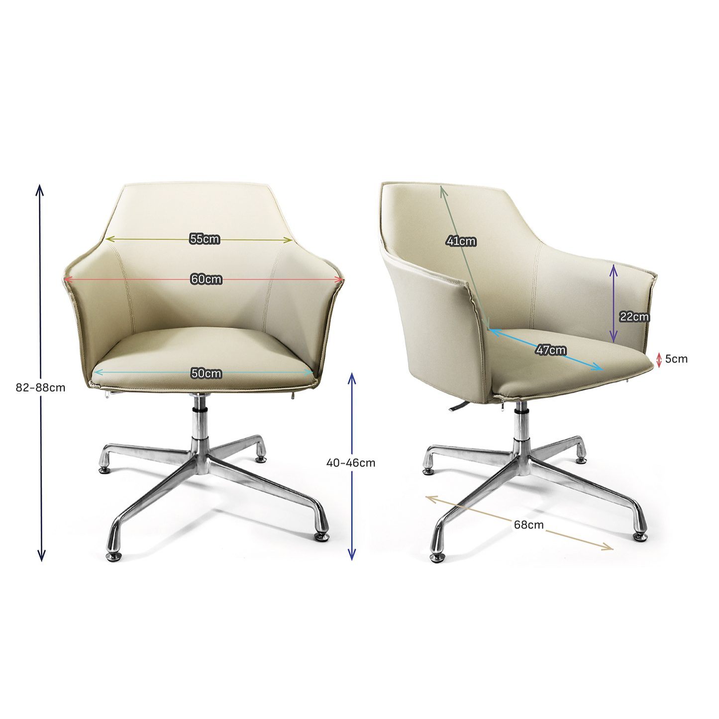 Silla de Visita Troop Aluminio