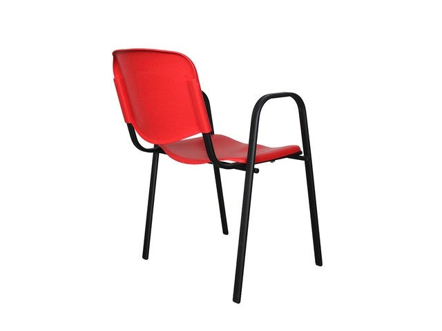 Silla de Visita ISO Colors con Brazos Base Negra