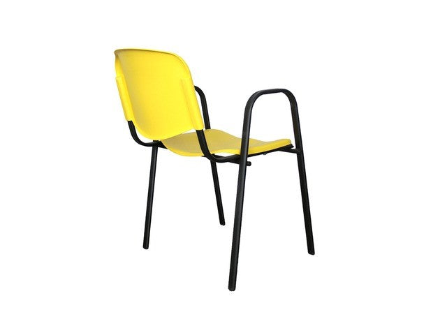 Silla de Visita ISO Colors con Brazos Base Negra