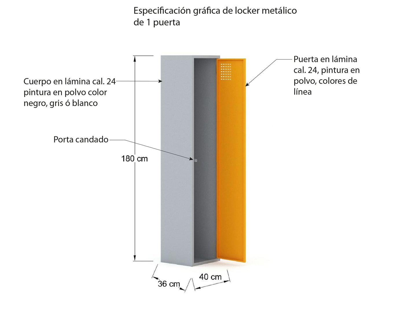 Locker Metálico LCK1PP-C
