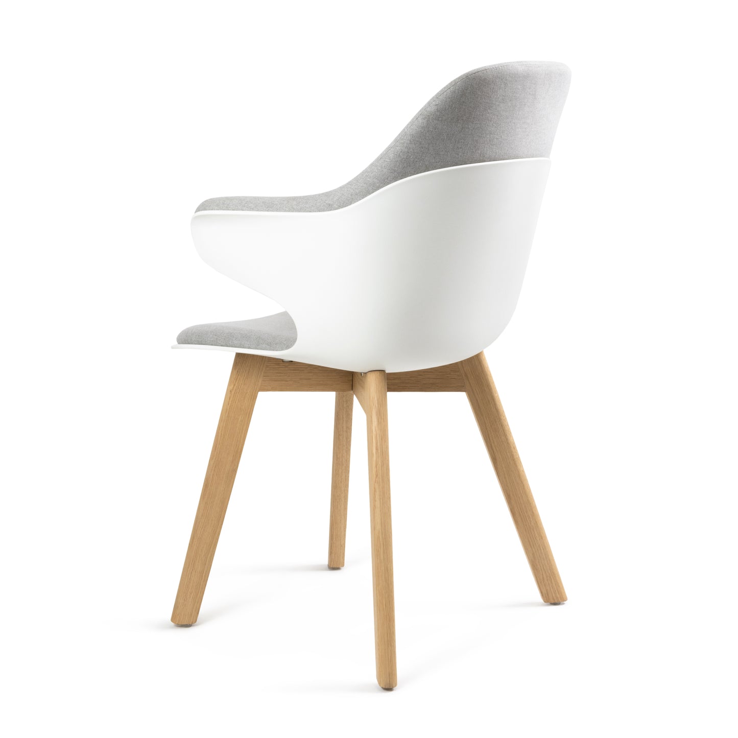 Silla de Visita Map Base de Madera