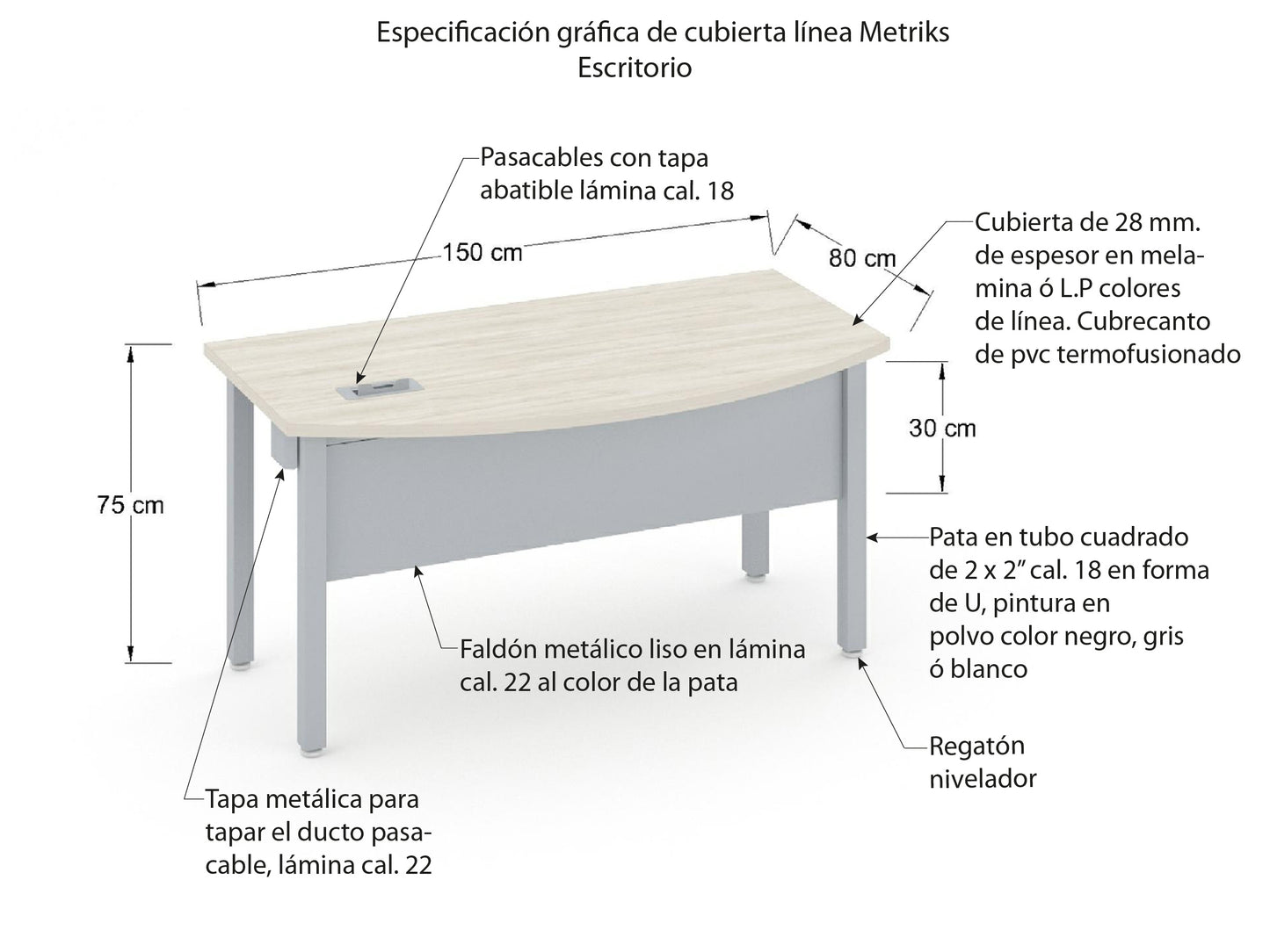 Escritorio Individual MEDFU