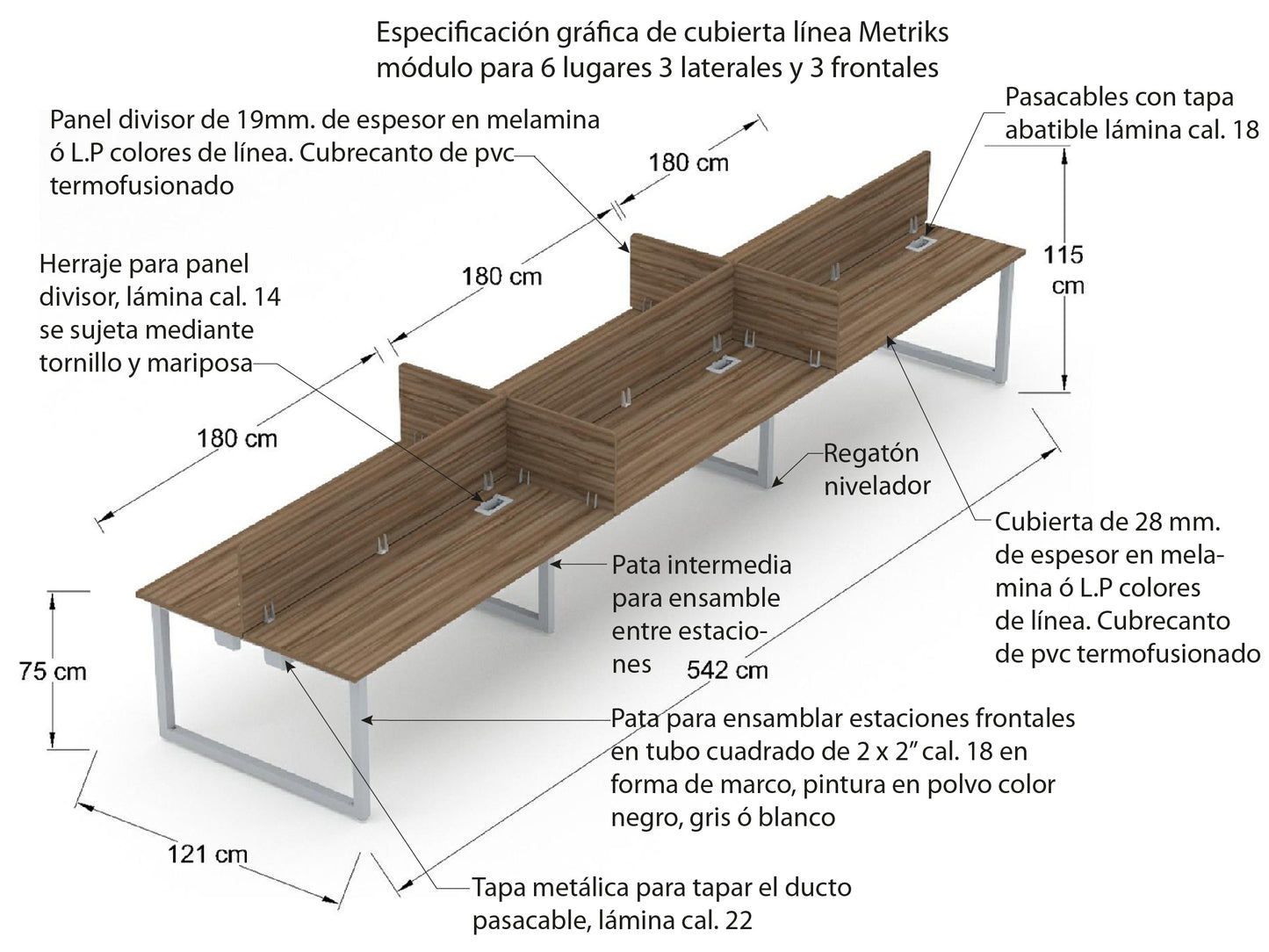 Módulo para 6 personas ML3OS