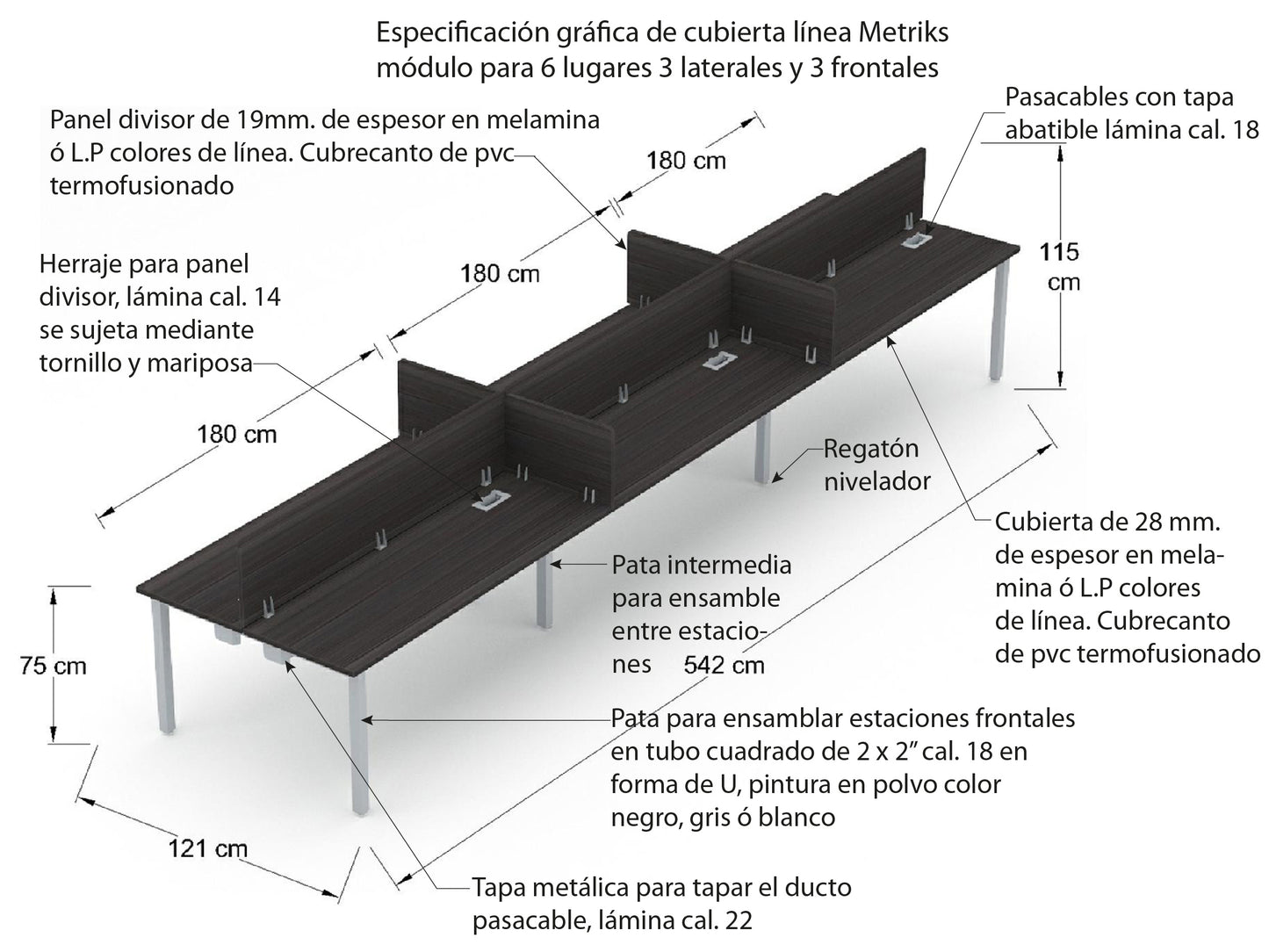 Módulo para 6 personas ML3US