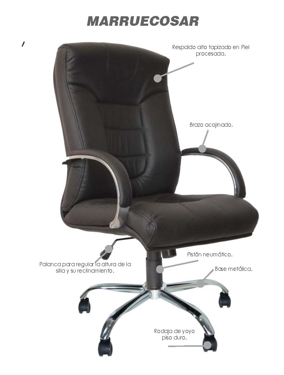 Silla Directiva Marruecos Respaldo Alto