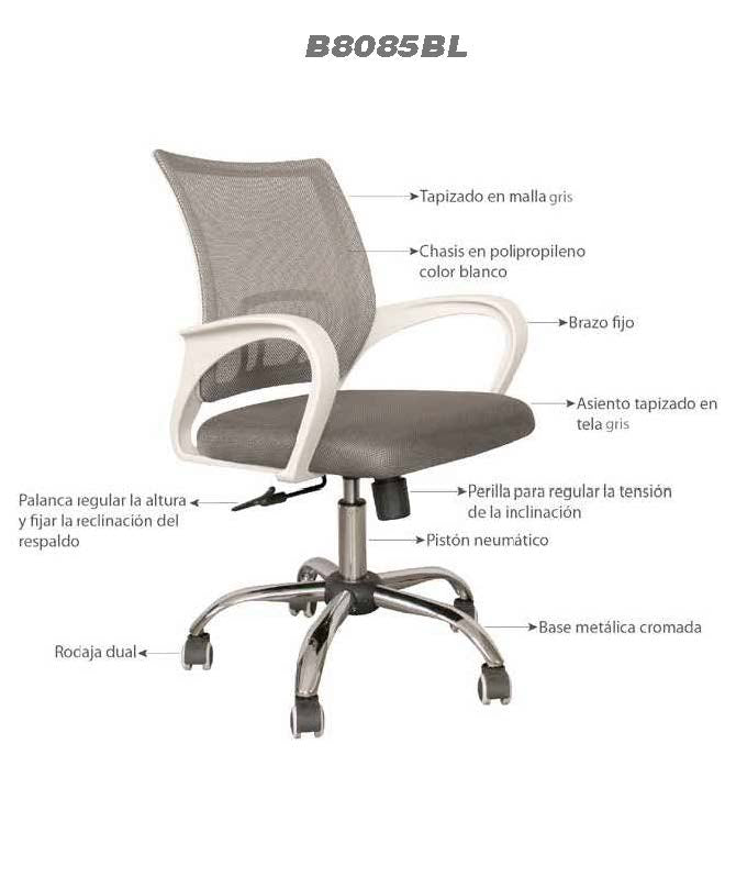 Silla Escape Blanco B8085BL