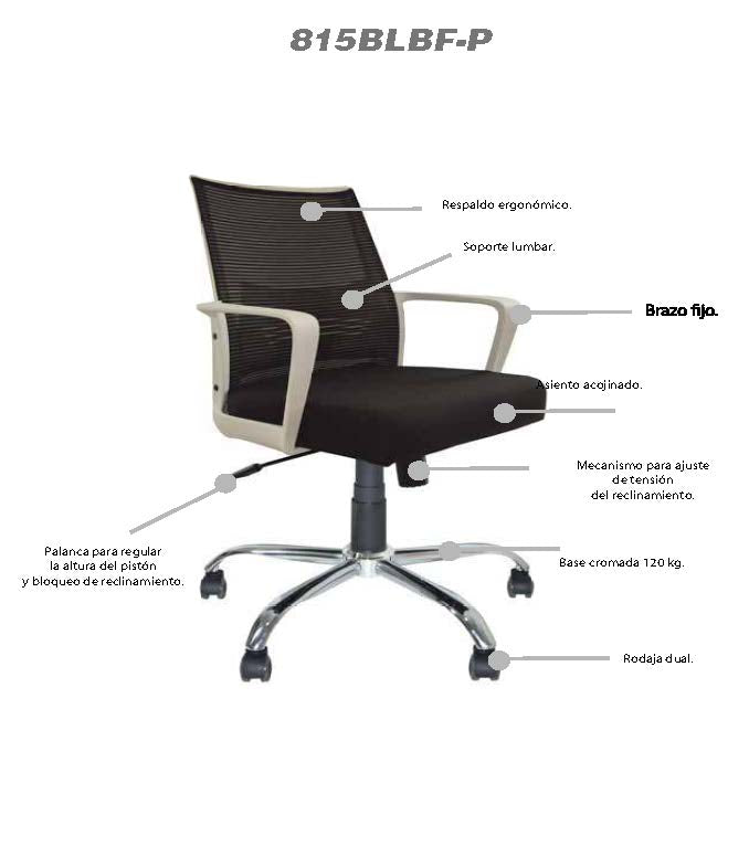 Silla Ejecutiva Blanca 815BLBF-P