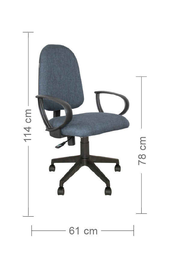 Silla Secretarial SACB-PL Brazos Fijos