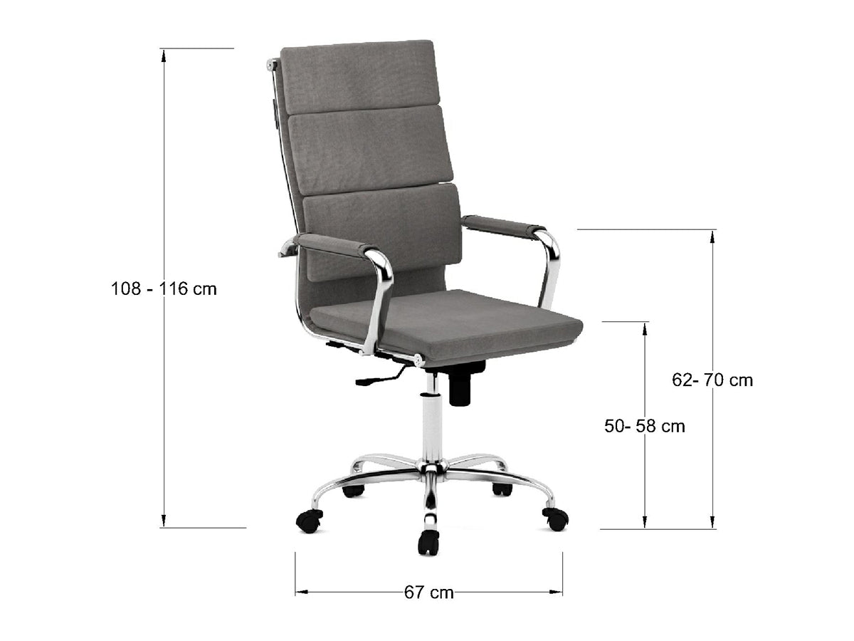 Silla Bloom Respaldo Alto Tela CDRGJAT