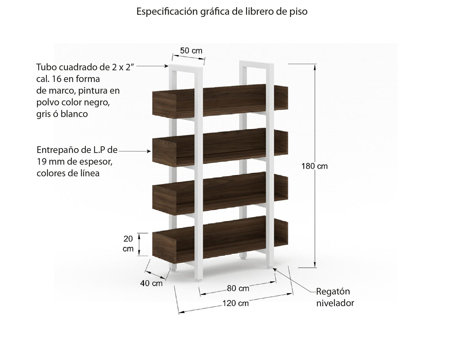 Librero de Piso LVMTK120