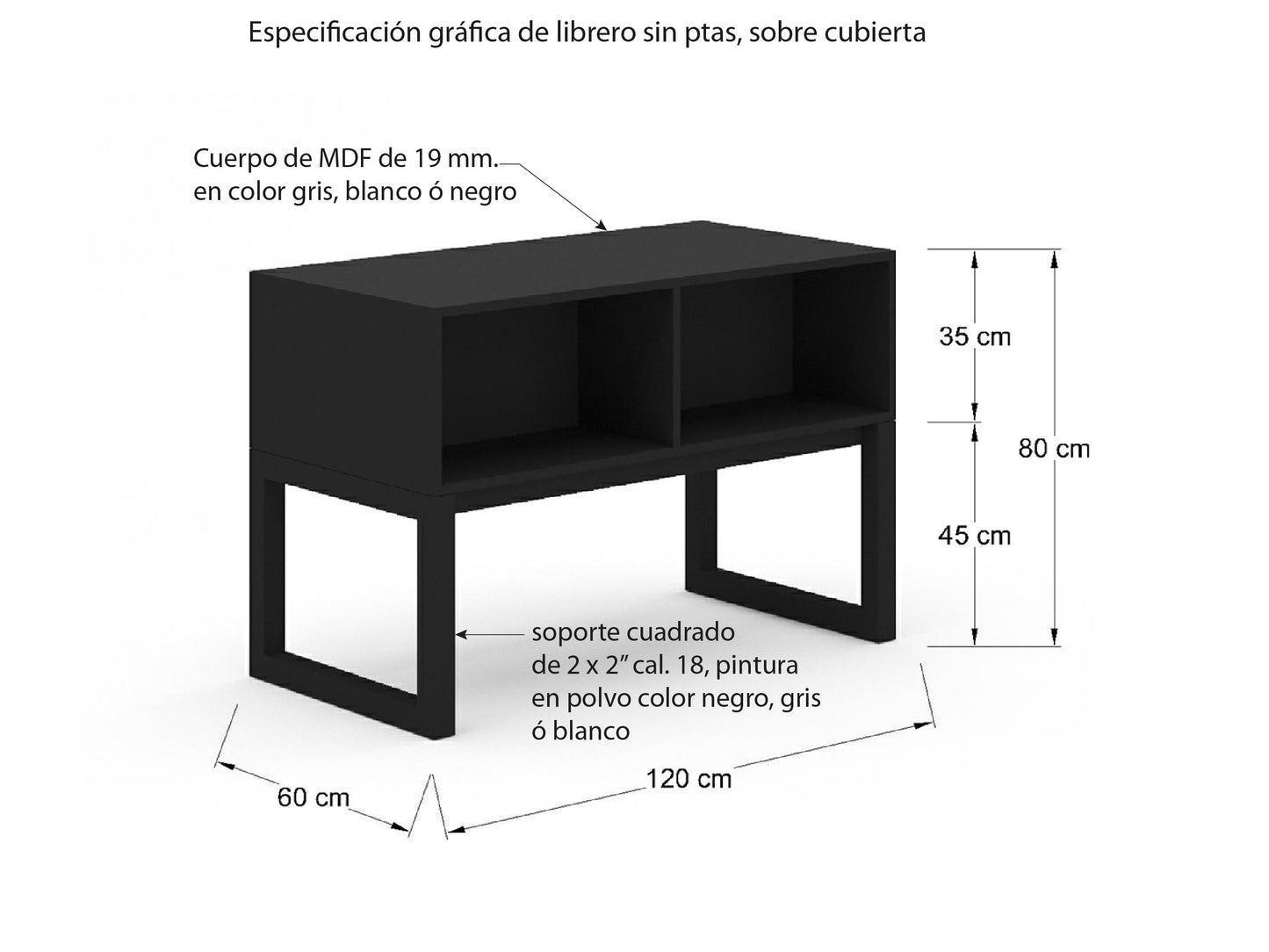 Librero Doble  MKES126