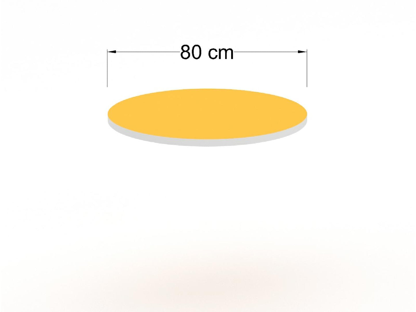 Cubierta Circular de Formaica para Mesa de Restaurante.