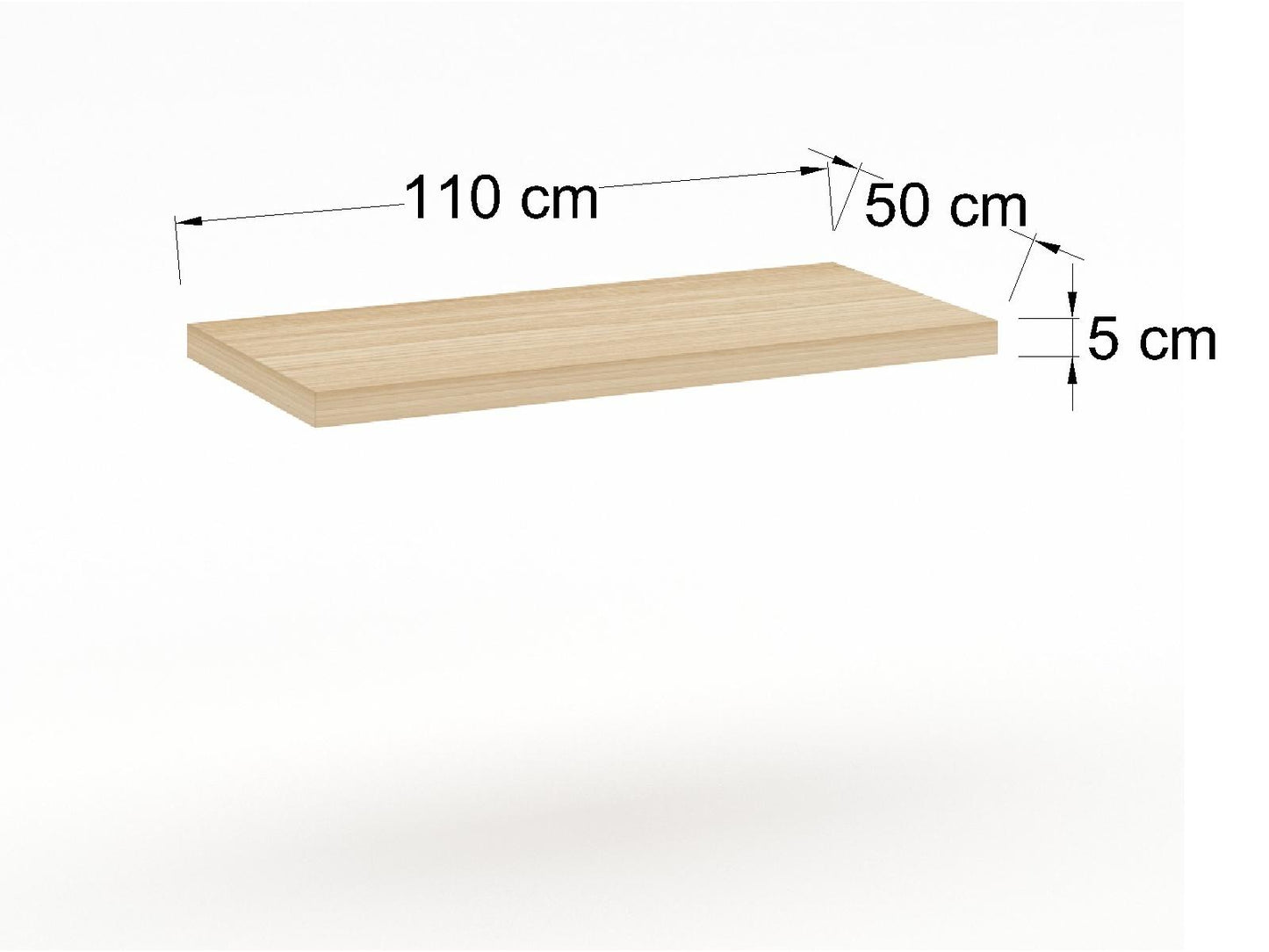 Cubierta Rectangular en Chapa de Madera para Mesa de Restaurante.