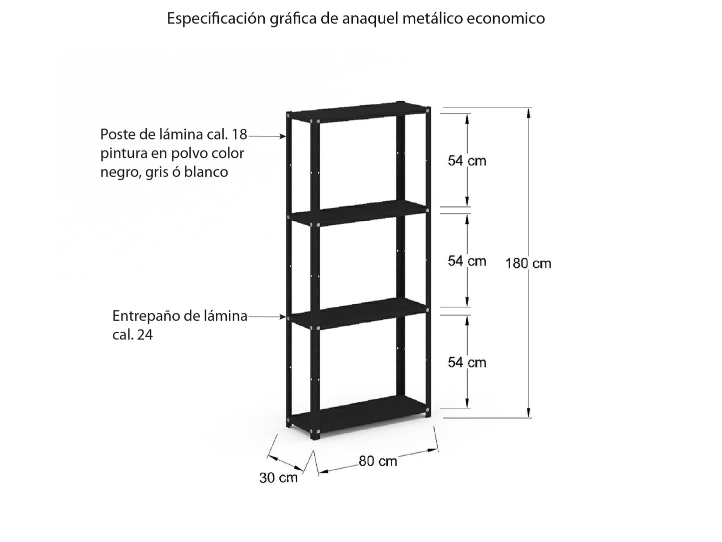 Anaquel Económico EEC180