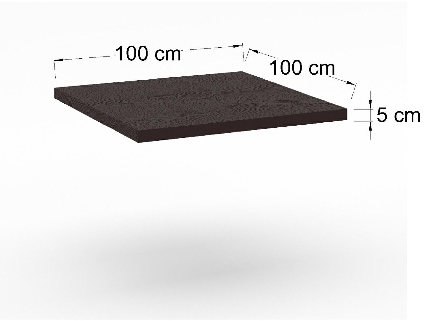 Cubierta Cuadrada en MDF Texturizado para Mesa de Restaurante