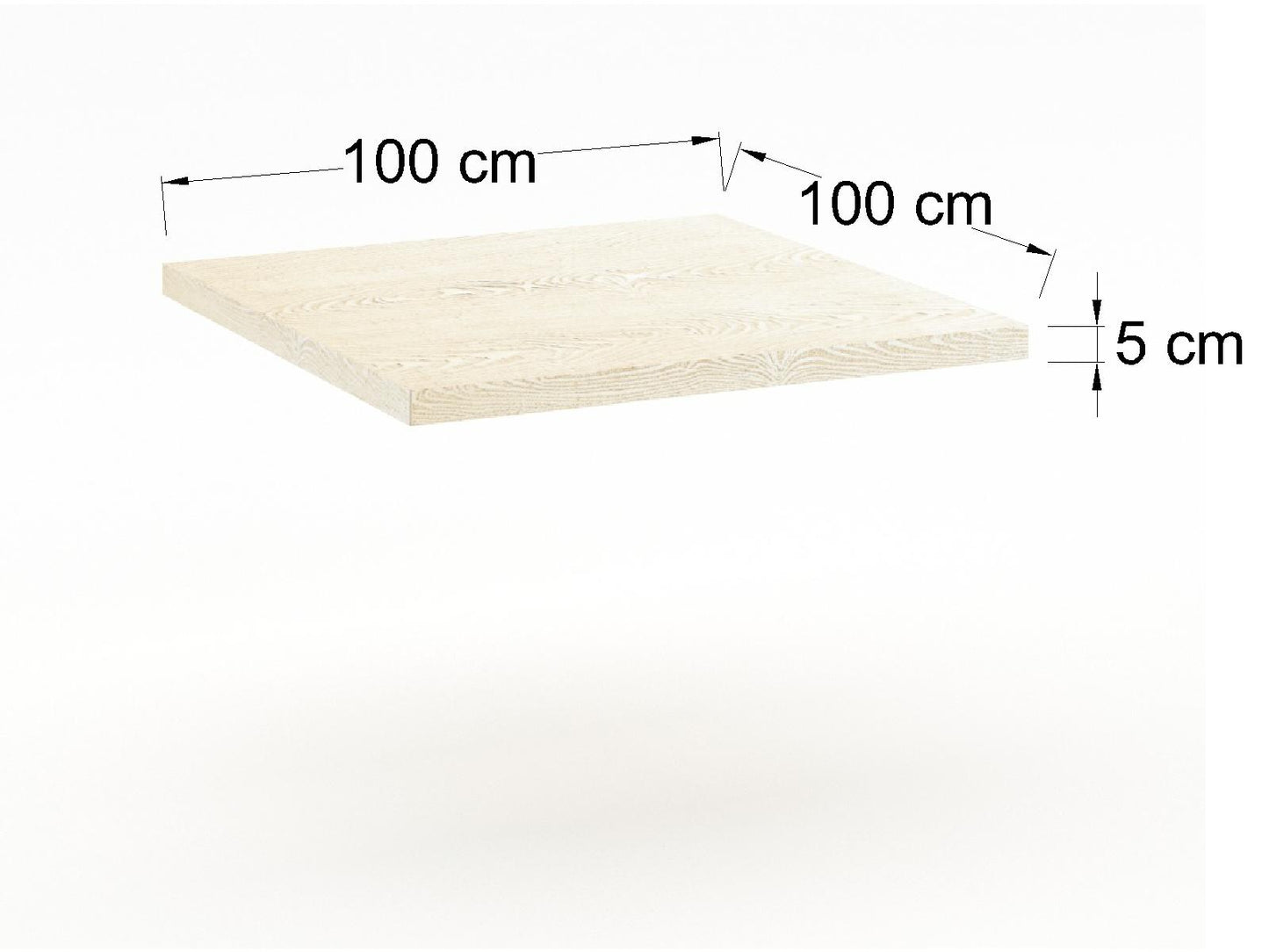 Cubierta Cuadrada en MDF Texturizado para Mesa de Restaurante