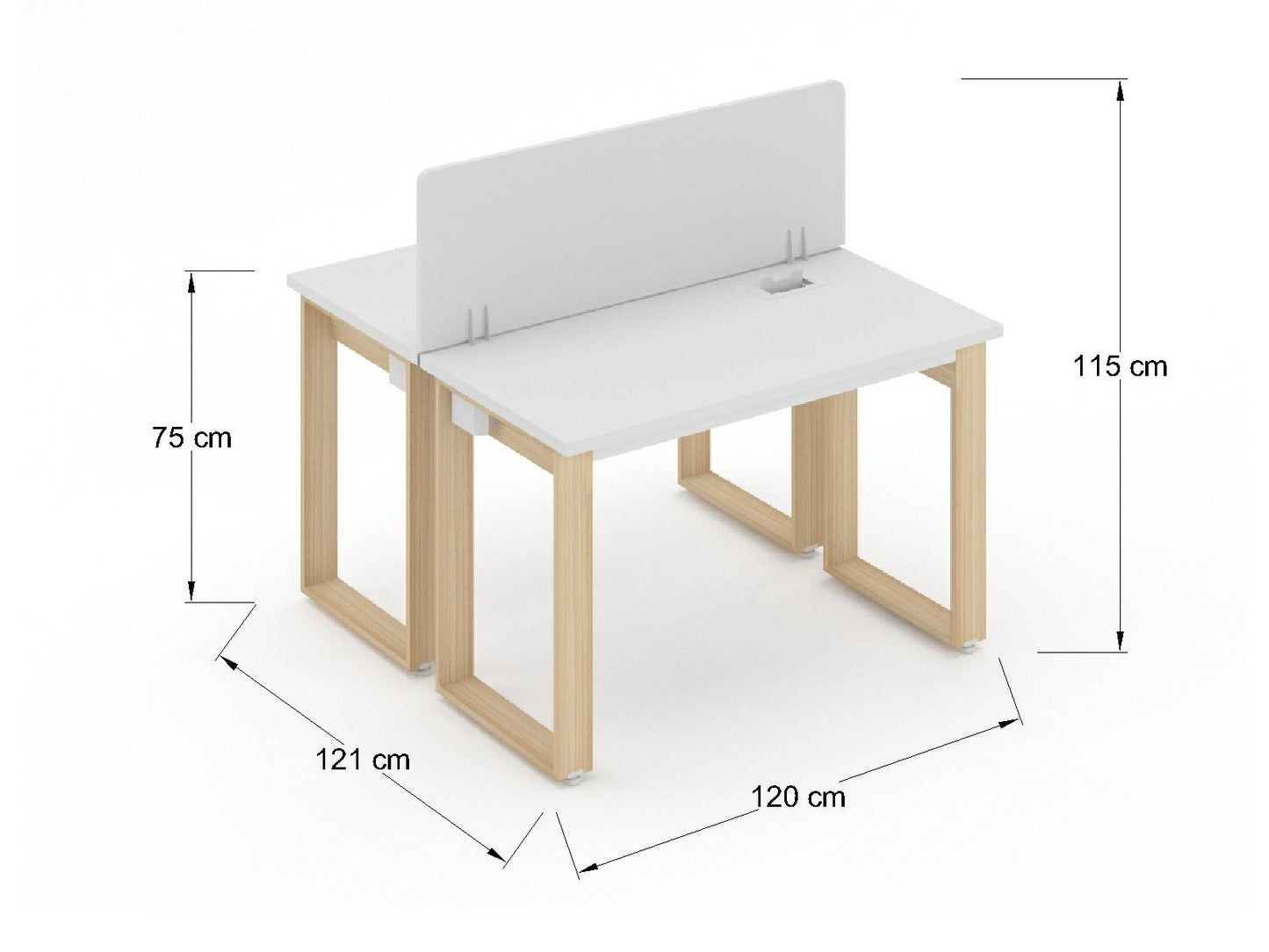 Modulo de Trabajo Bohom para 2 personas