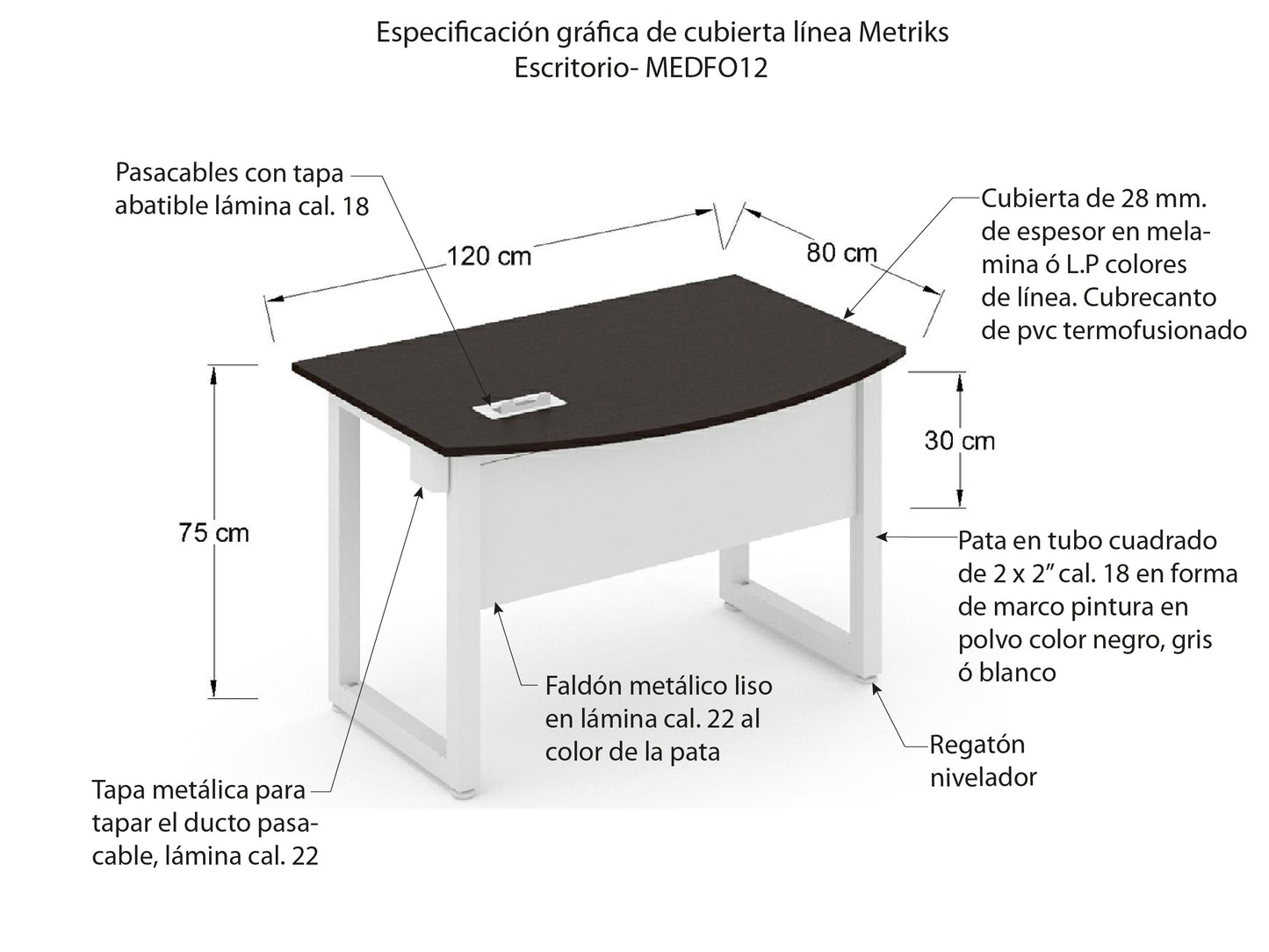 Escritorio Individual MEDFO