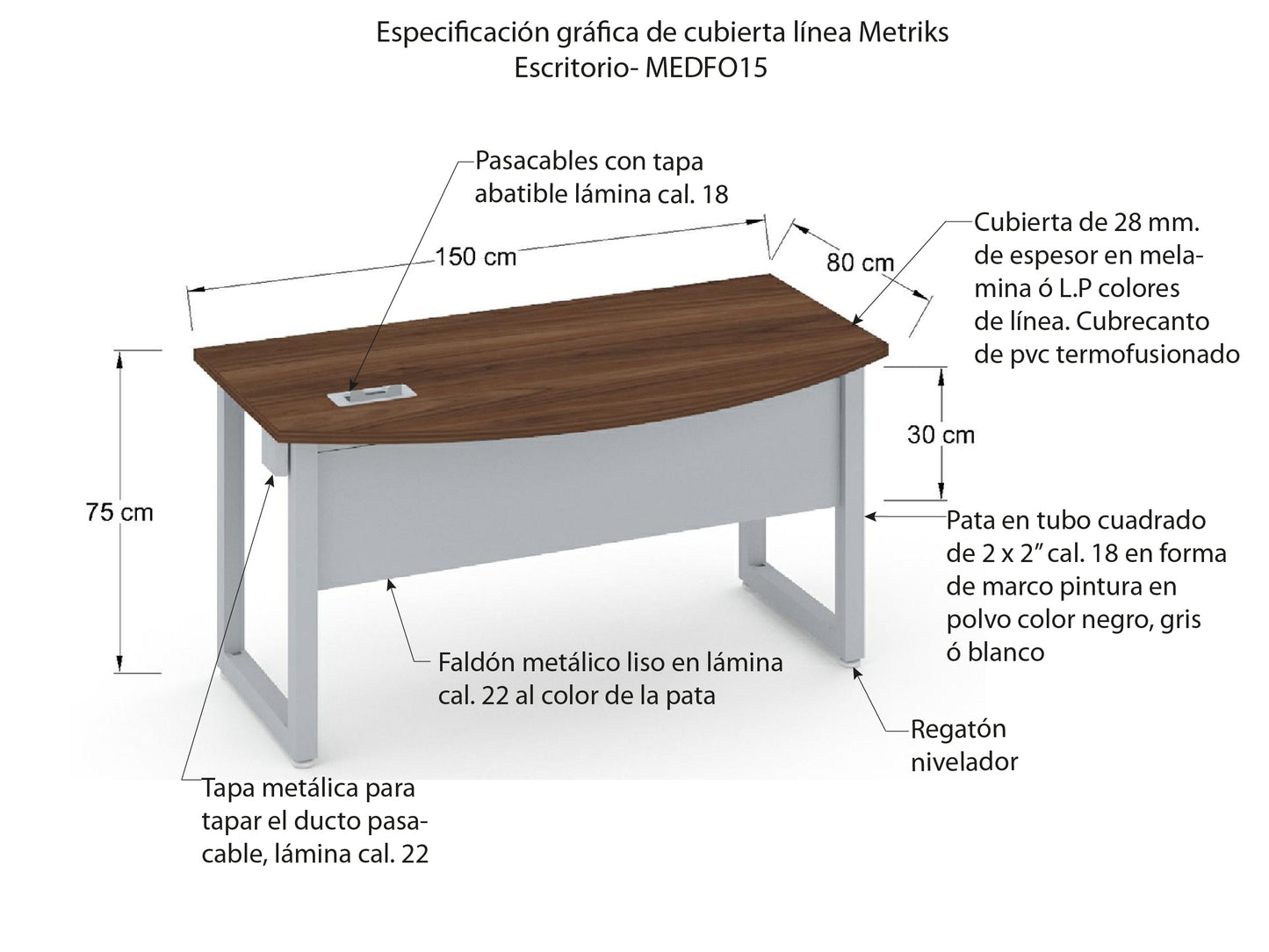 Escritorio Individual MEDFO