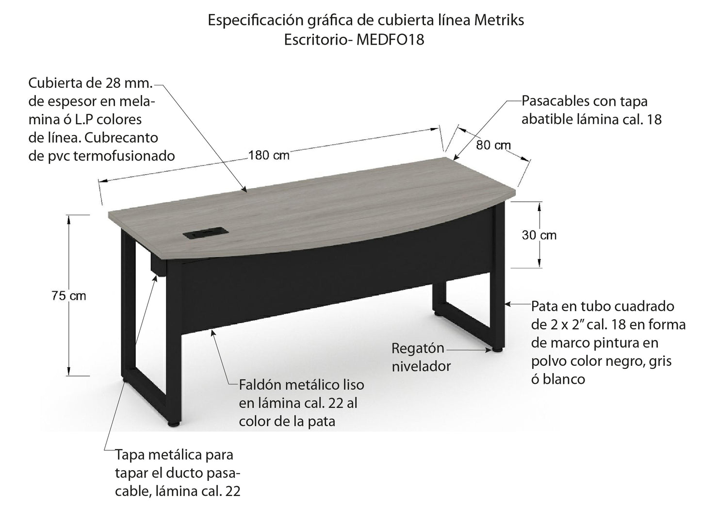 Escritorio Individual MEDFO