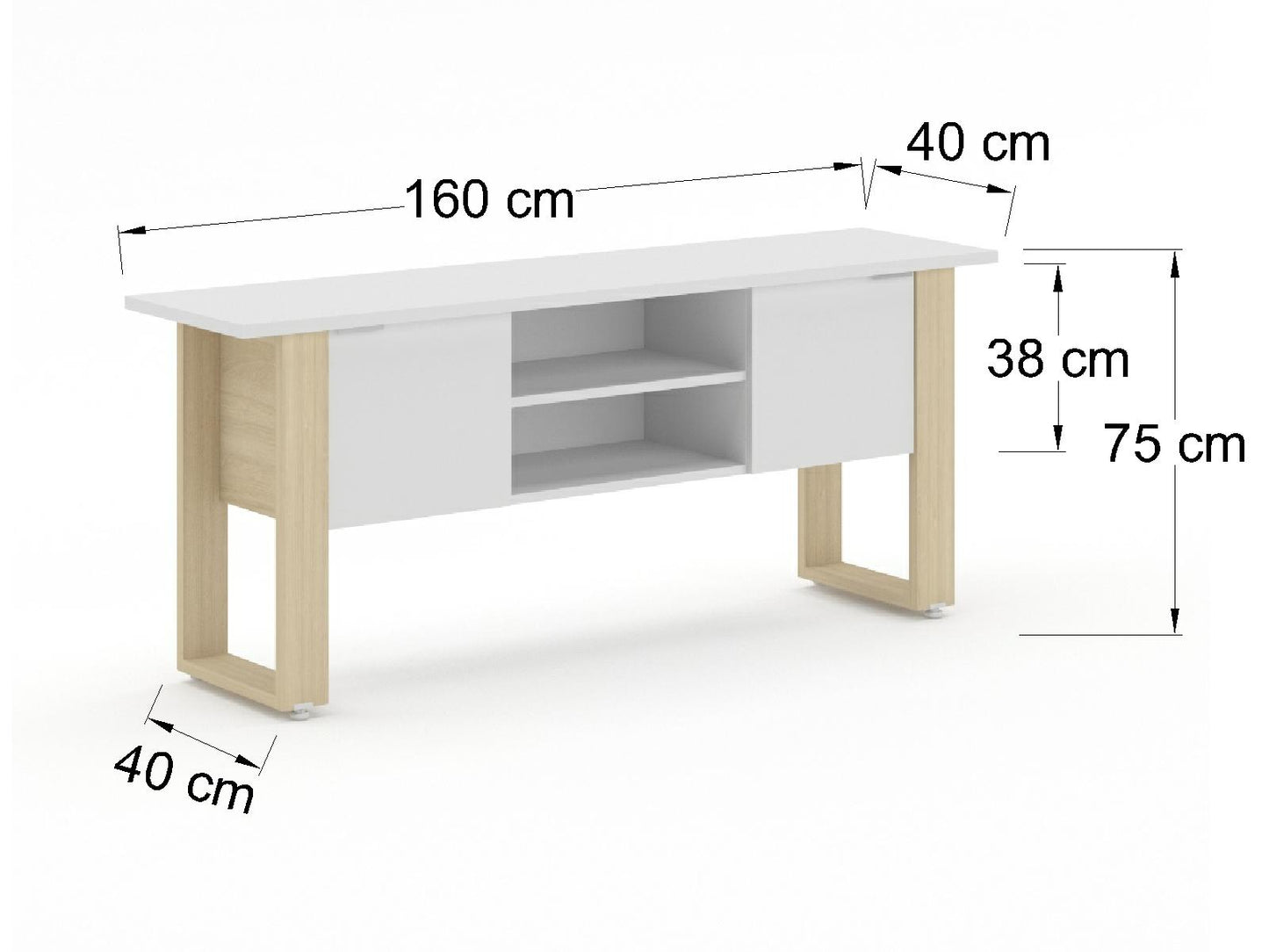 Credenza Ejecutiva Bohom con Puertas y Estantes