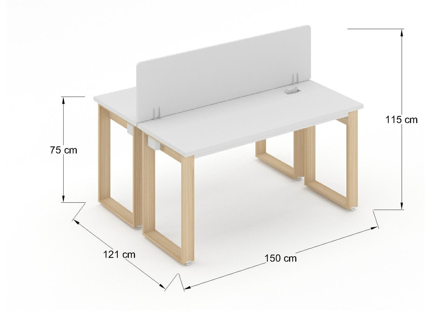 Modulo de Trabajo Bohom para 2 personas