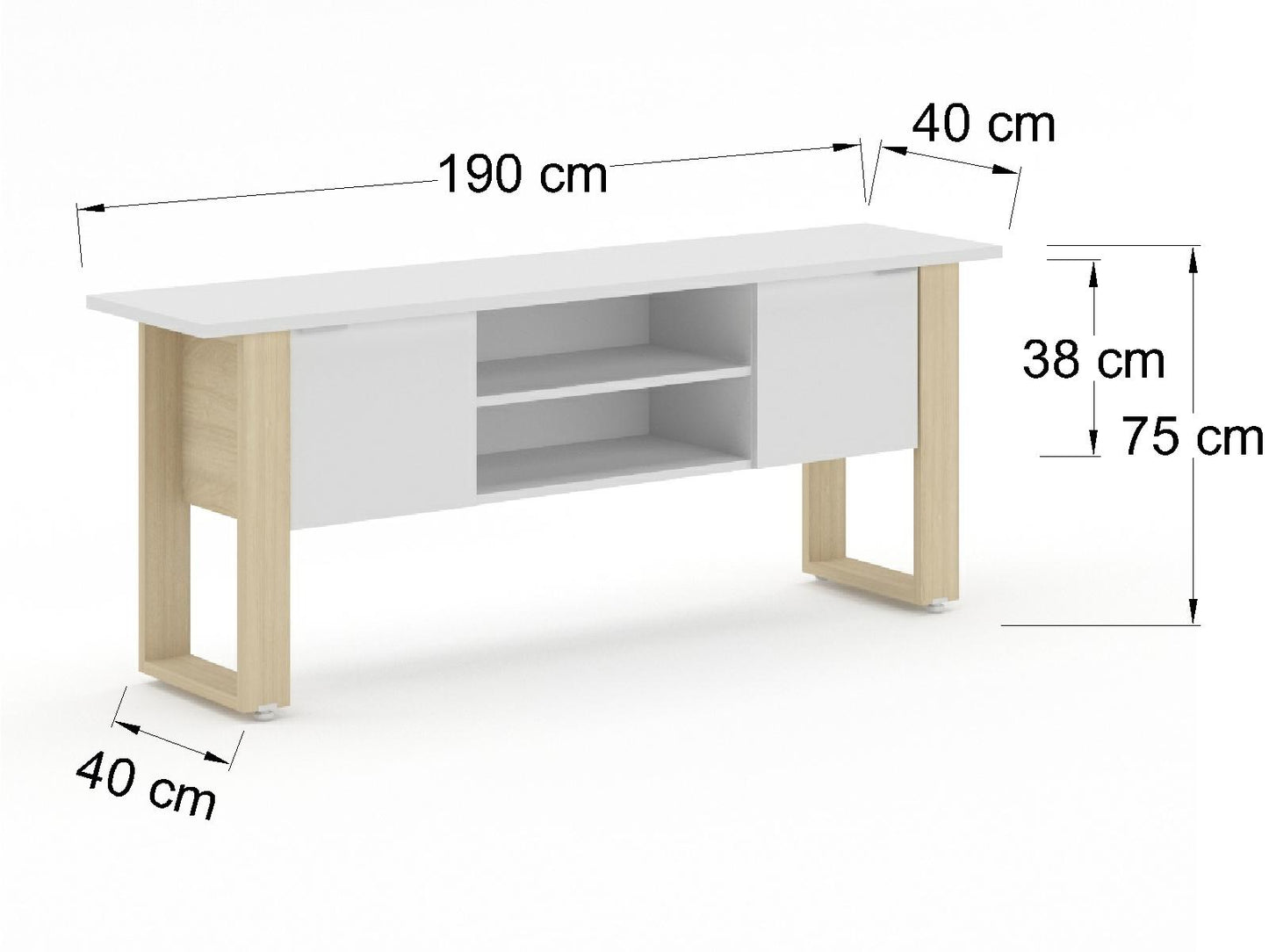 Credenza Ejecutiva Bohom con Puertas y Estantes