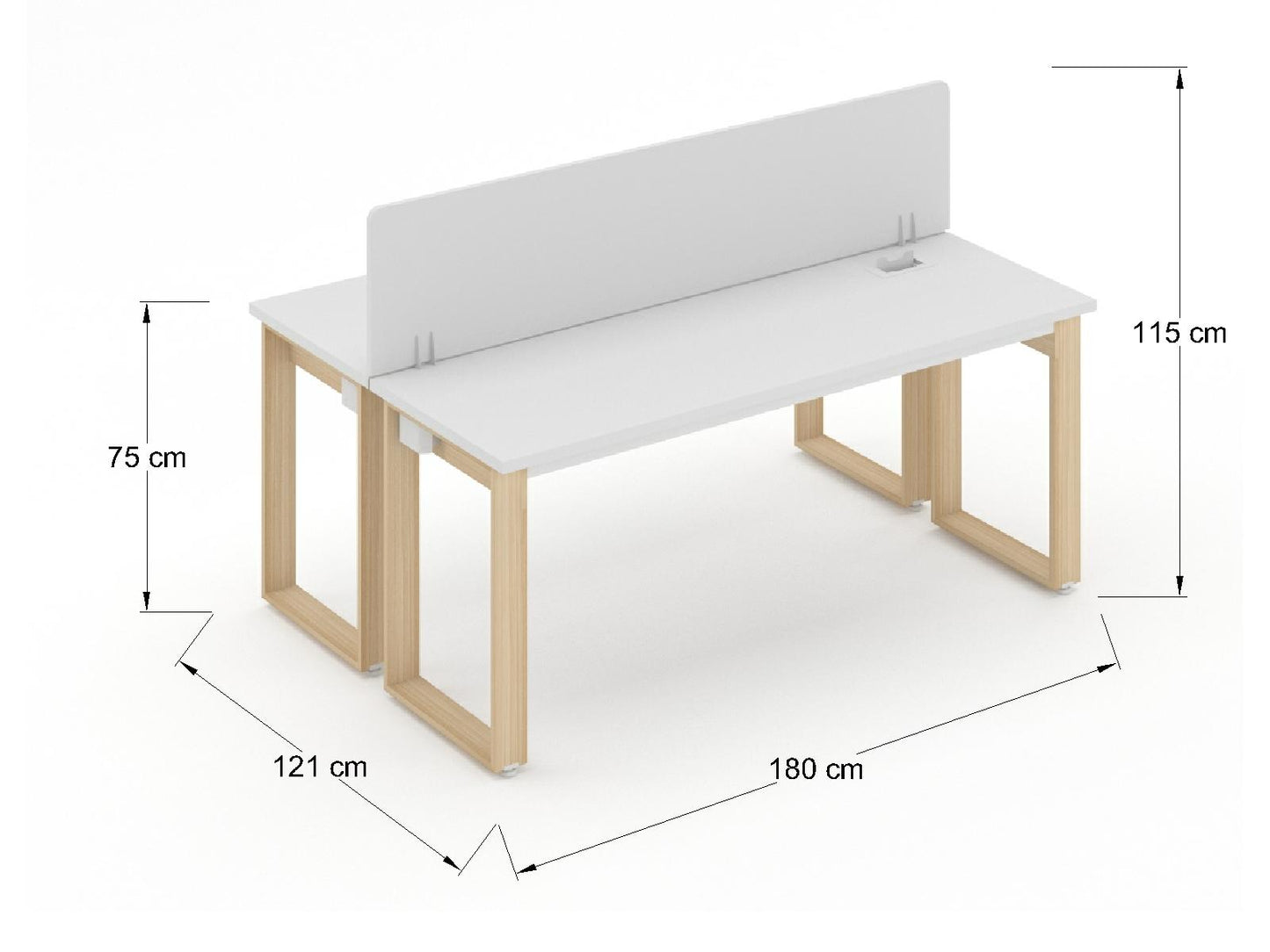 Modulo de Trabajo Bohom para 2 personas