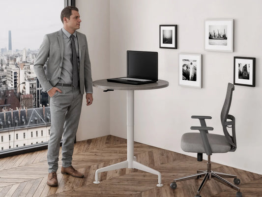 Mesa Circular de Altura Ajustable Soma