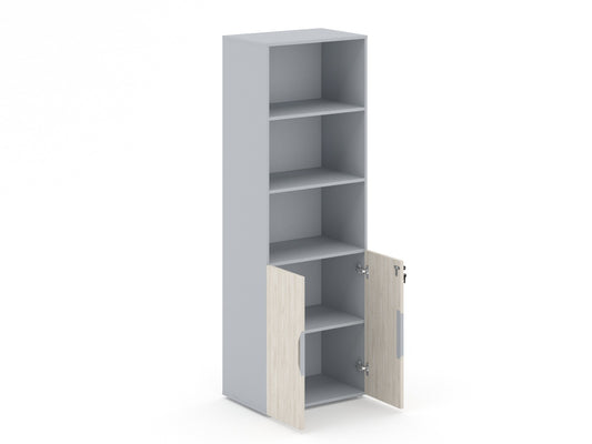 Librero Económico de MDF Con Puertas LMMF18