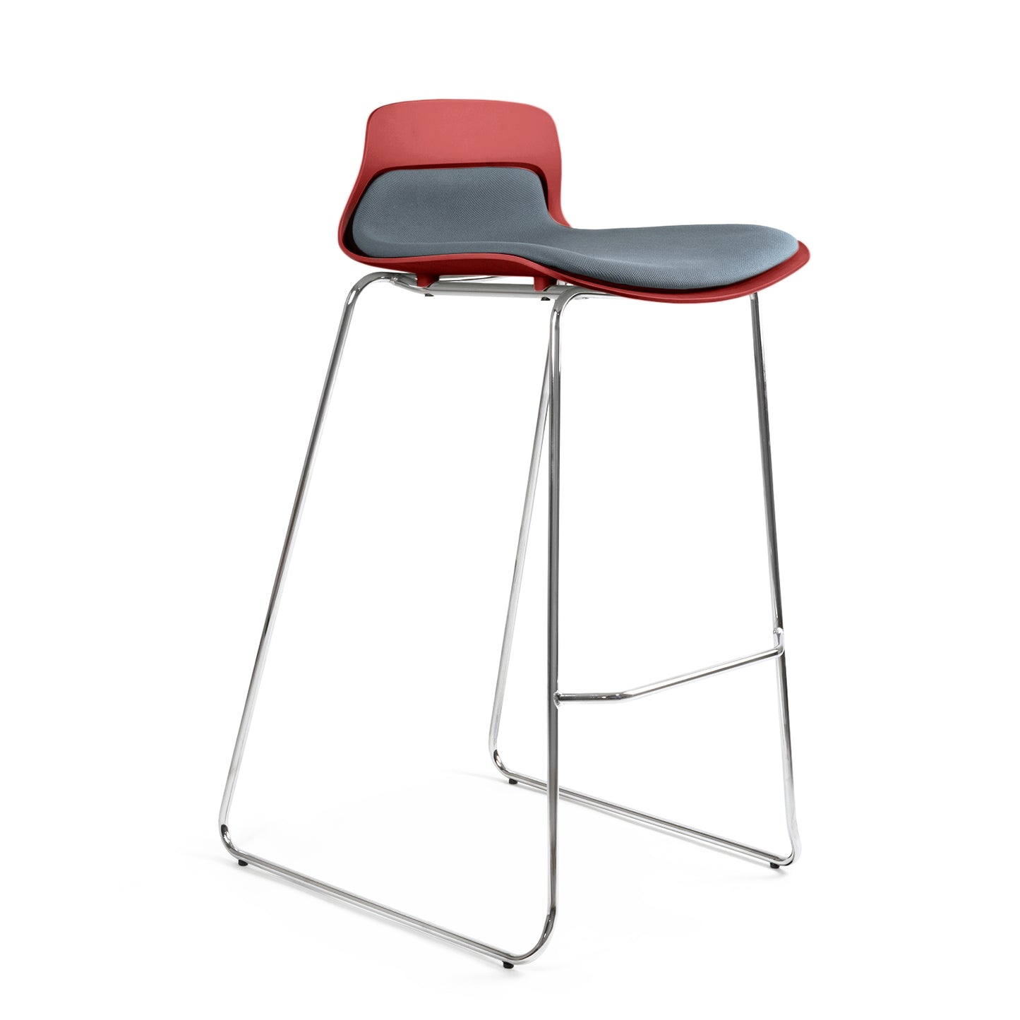 Silla Tipo Taburete Kolbe Asiento Tapizado