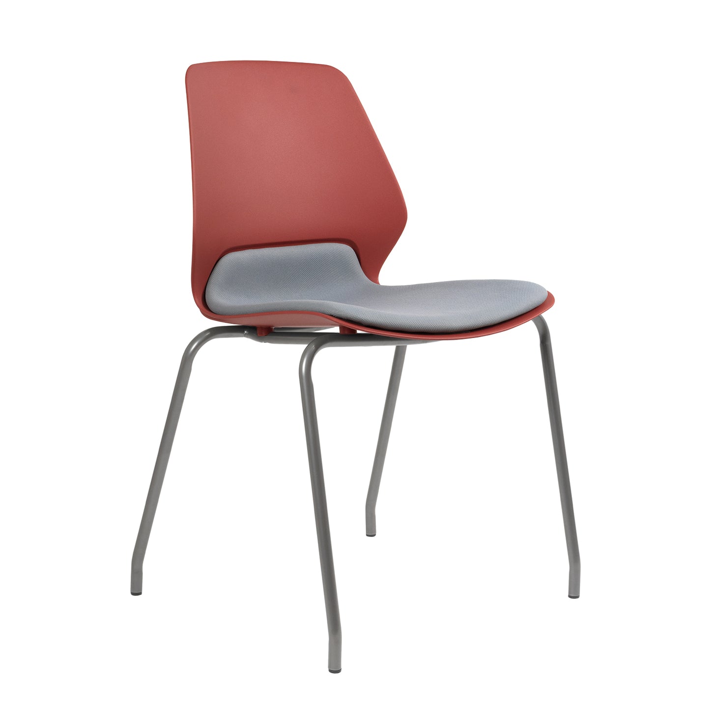 Silla de Visita Kolbe Base Gris Asiento Tapizado