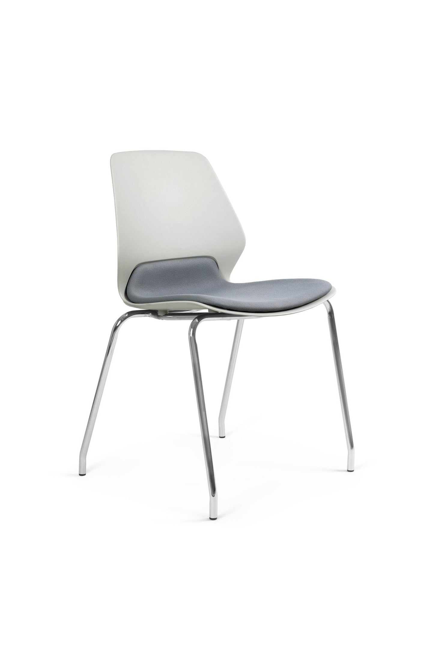 Silla de Visita Kolbe Cromada Asiento Tapizado