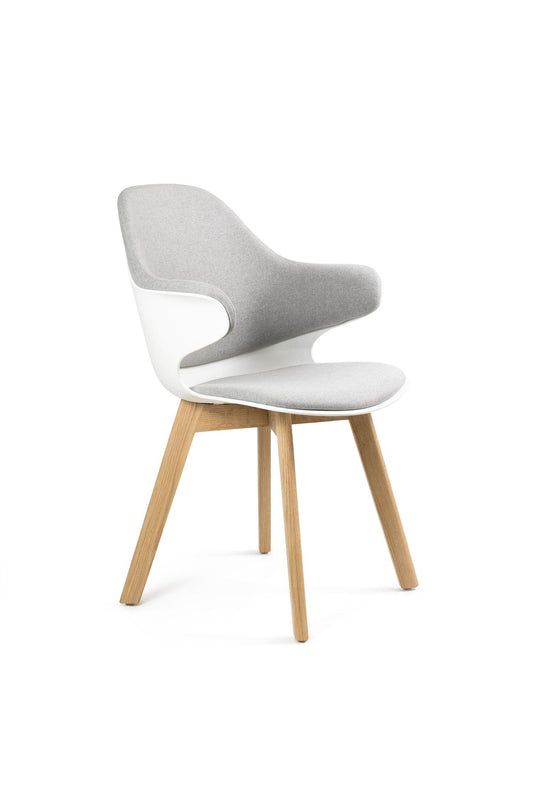 Silla de Visita Map Base de Madera