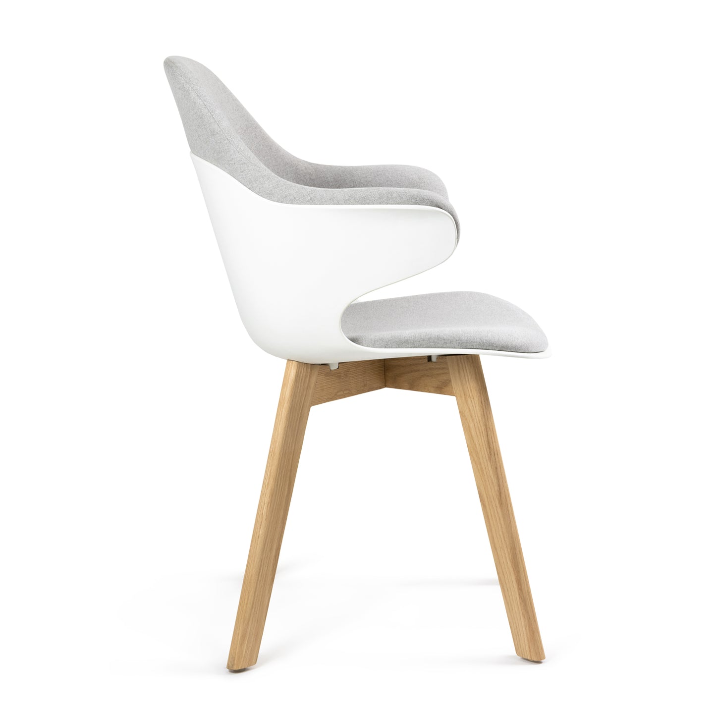 Silla de Visita Map Base de Madera