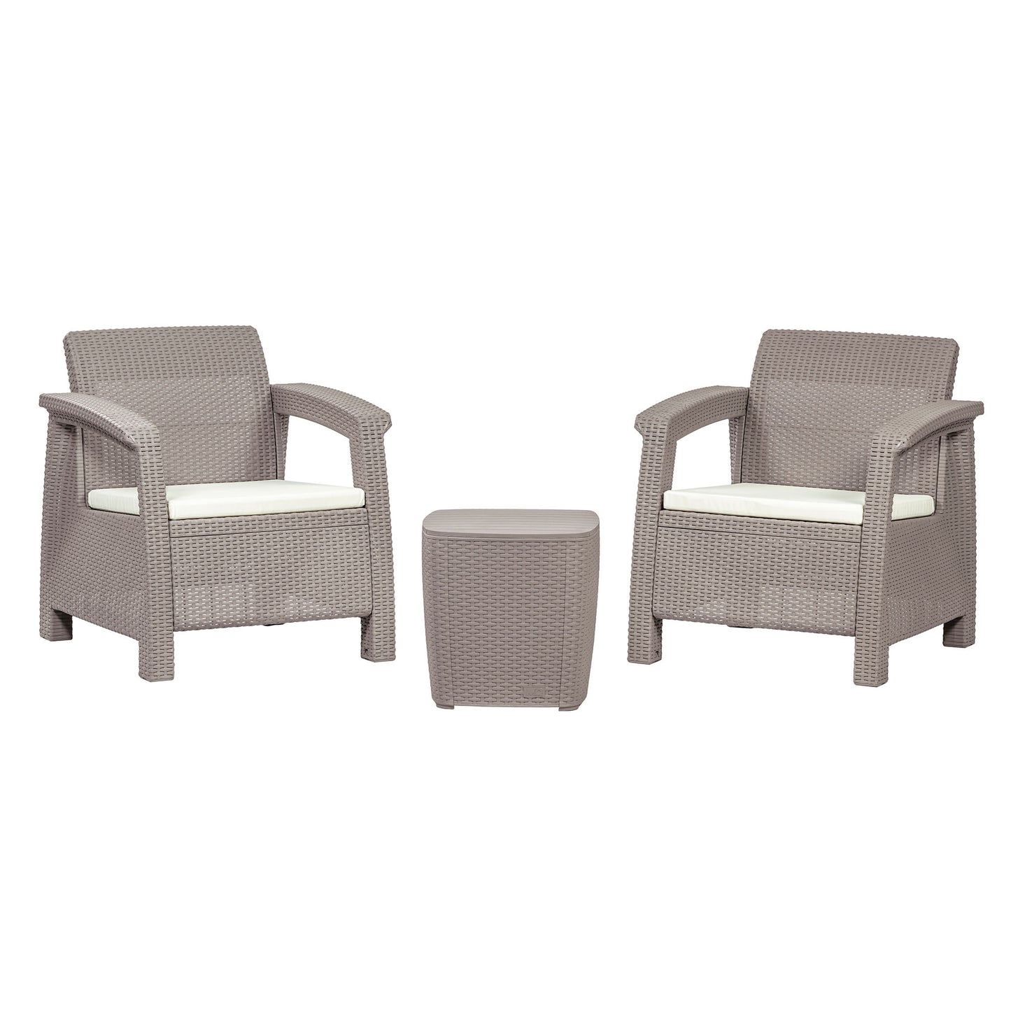 Set Tao para Exterior – Sala Lounge de 3 Piezas en Ratán Sintético