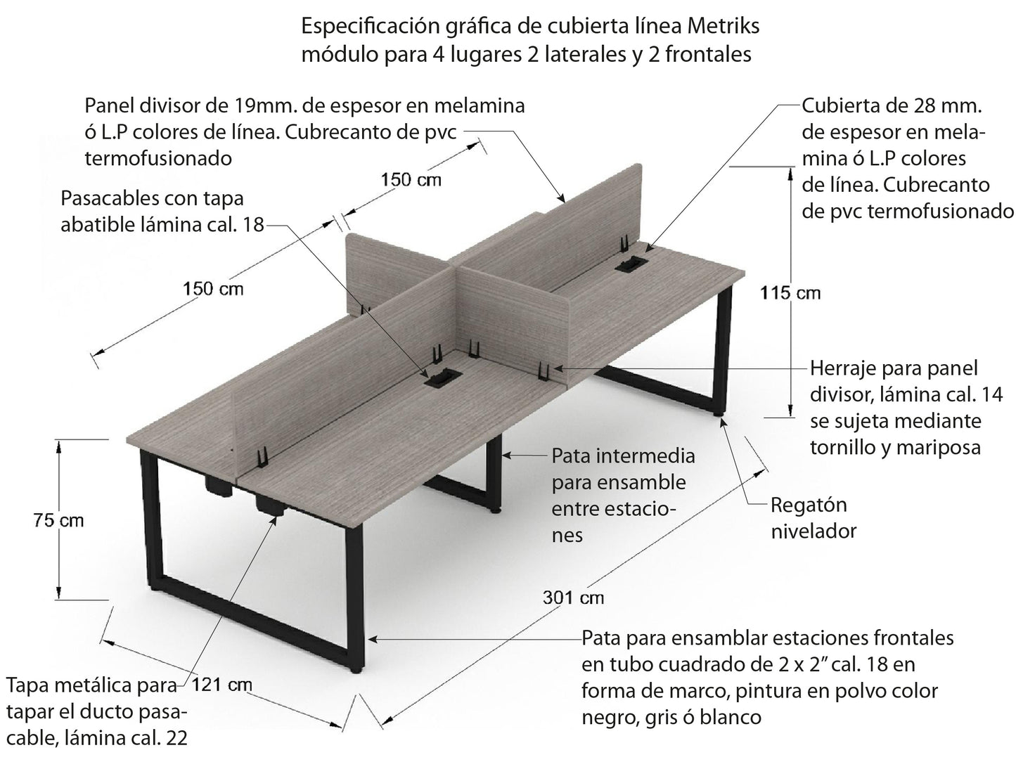 Módulo para 4 personas ML2OS