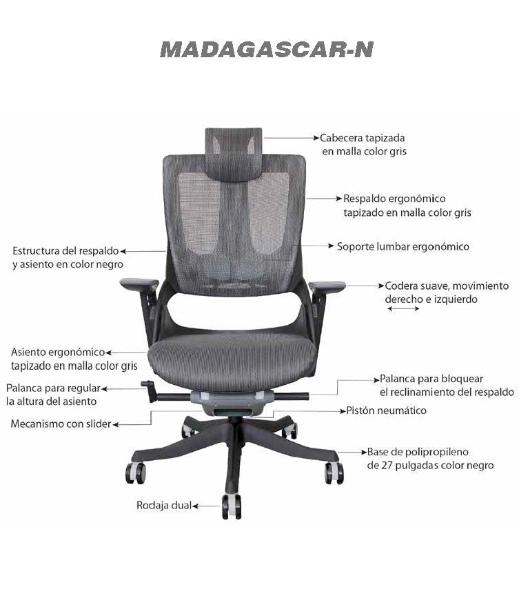 Silla Directiva Madagascar N