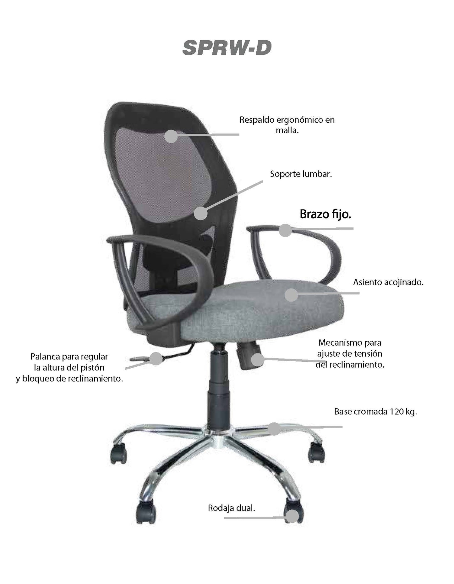 Silla Ejecutiva Italdo SPRW-D